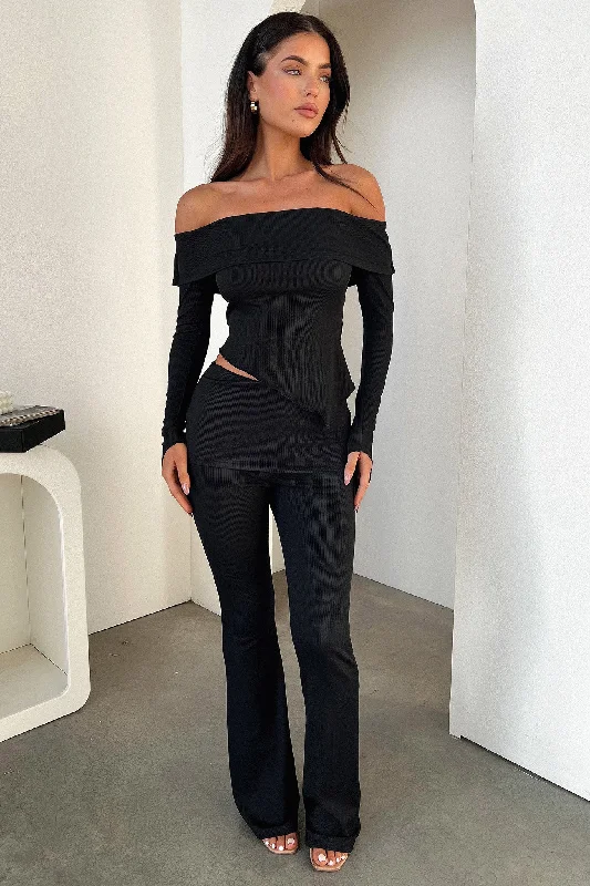 Noble Temperament Aniston Pants - Black