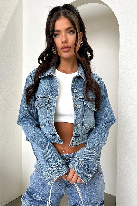 All-Day Comfort Dylan Denim Jacket - Blue