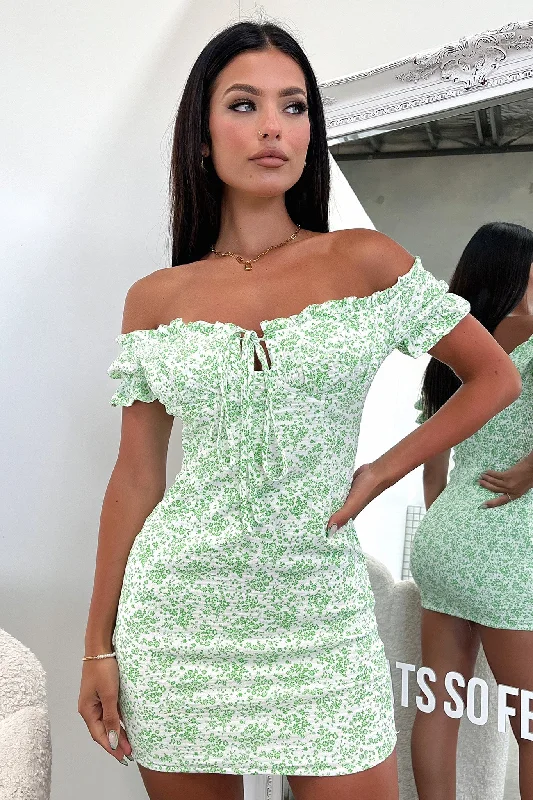 Personalized Design Maisie Dress - Green Floral