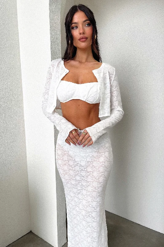 Comfortable And Cold-proof Renoir Maxi Skirt - White
