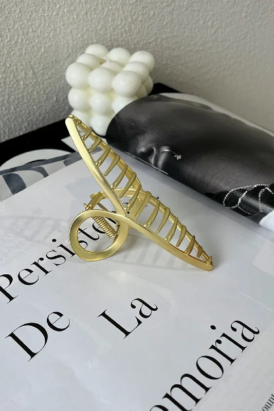Fresh Wear Saira Claw Clip - Matte Gold