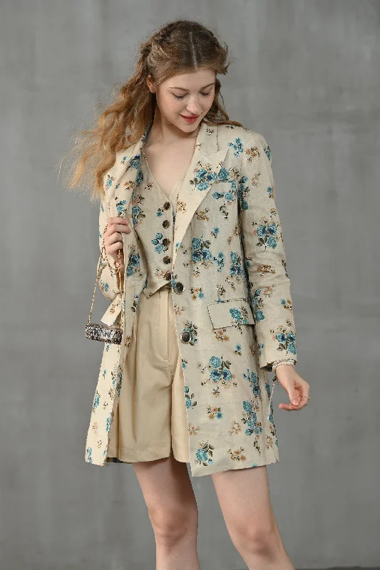 Innovative Design Rococo Light 11 | 100% linen corset trench coat