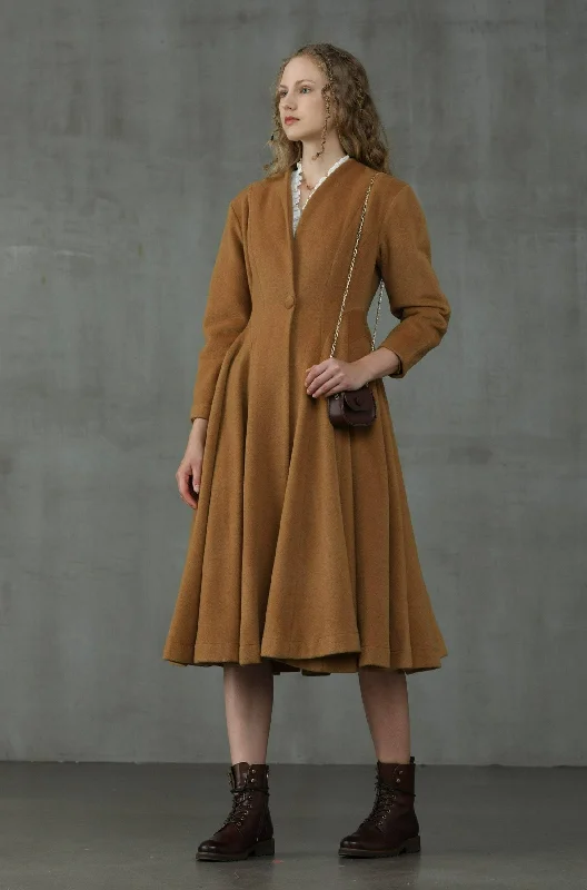 Cozy Chic Little Women 22 | Wool Coat in Tan