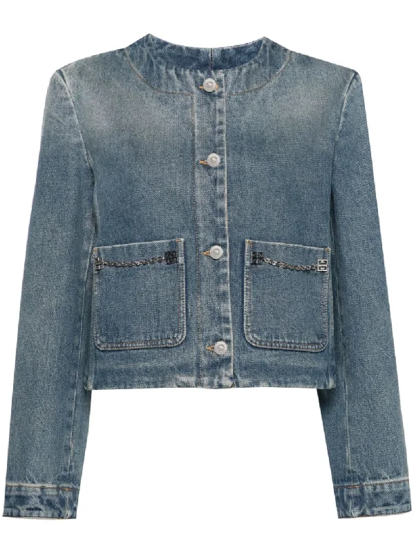 Casual Wear Givenchy Women's Coats Clear blue