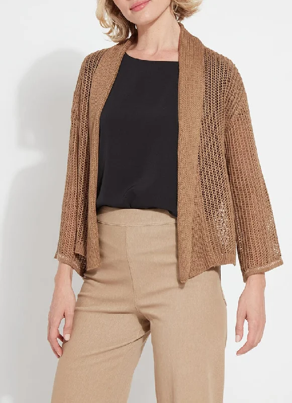 Soft Touch Harper Linen Mesh Cardigan