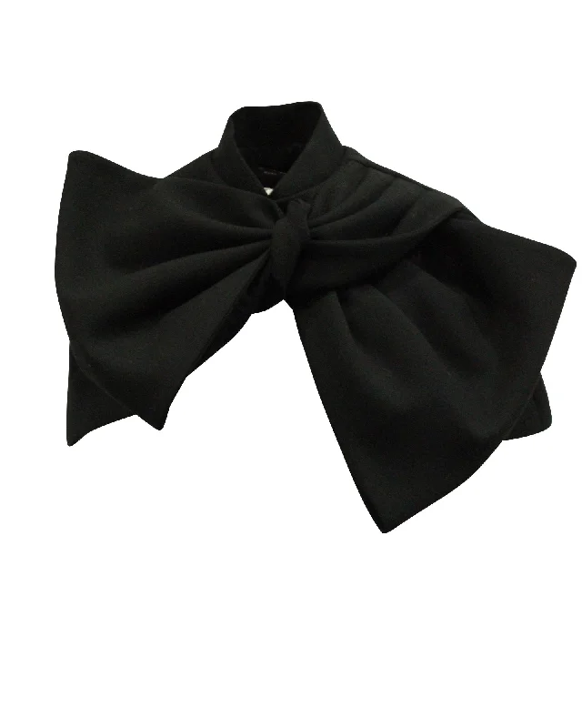 Fashionable And Fashionable Marc by Marc Jacobs Bow Cape in Black Polyester
