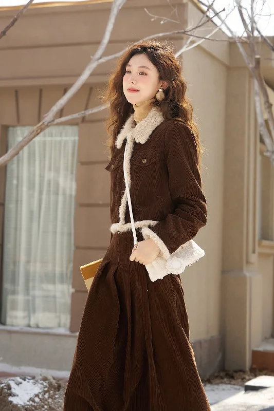 Versatile Wear Coat and Skirt Set Separately Sold