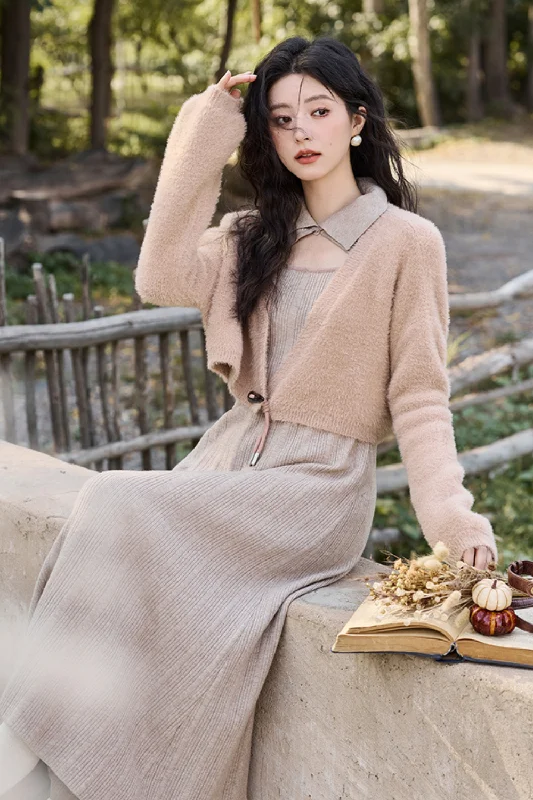 Comfortable Fashion Cardigan and Skirt Set Separately Sold