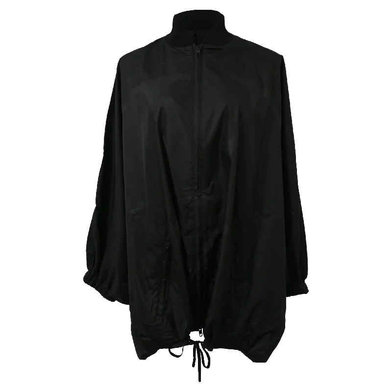 Diamond Series Valentino Garavani Drawstring Waist Zipped with Pockets Bomber Jacket in Black Polyester Diamond Series Valentino Garavani Drawstring Waist Zipped with Pockets Bomber Jacket in Black Polyester