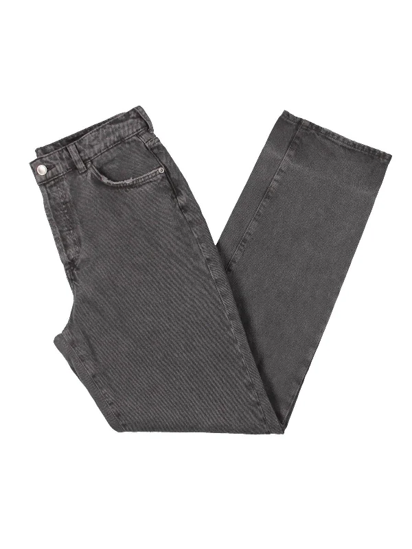 Retro Prints Alexxis Womens High Rise Vintage Fit Straight Leg Jeans