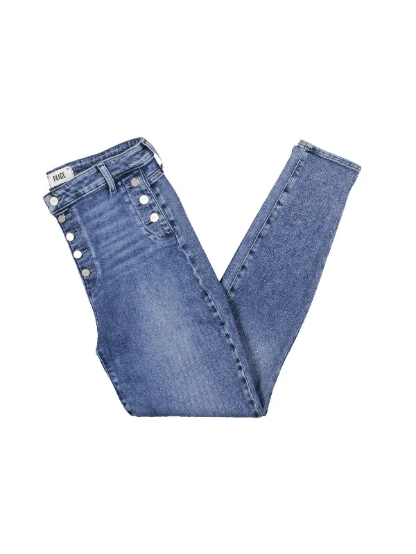 Carefree Emmie Womens High Rise Medium Wash Skinny Jeans