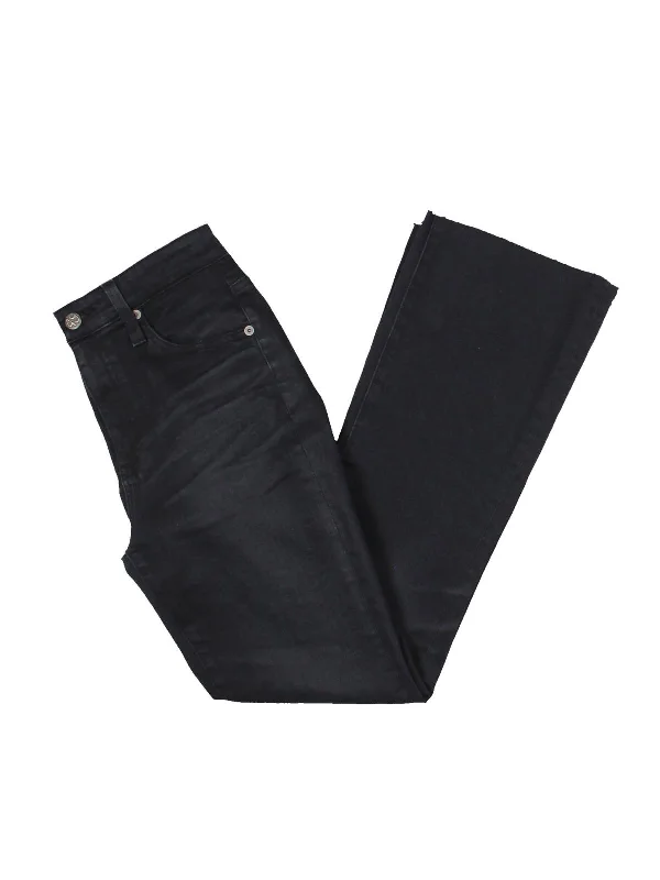Cool Breeze At Night Farrah Womens High Rise Cropped Bootcut Jeans