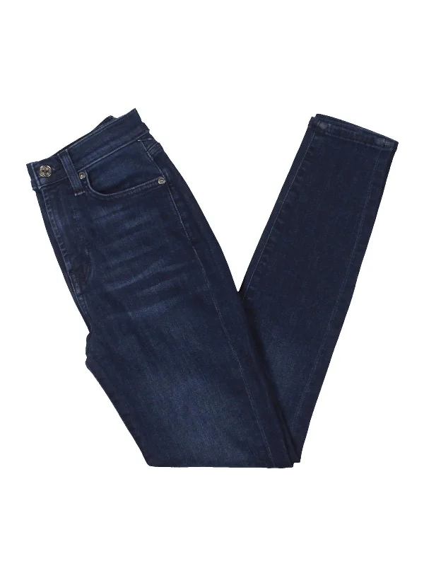 Wearable At Home Or Out Gwenevere Womens High Waist Dark Wash Ankle Jeans