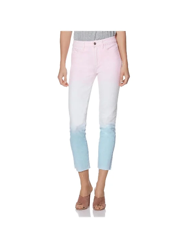 Free And Casual Hoxton Womens Denim High Rise Slim Leg Jeans