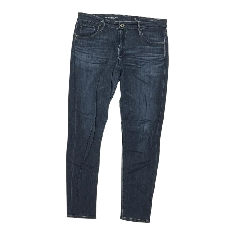 Everyday Chic Jeans Cropped By Adriano Goldschmied In Blue Denim, Size:12