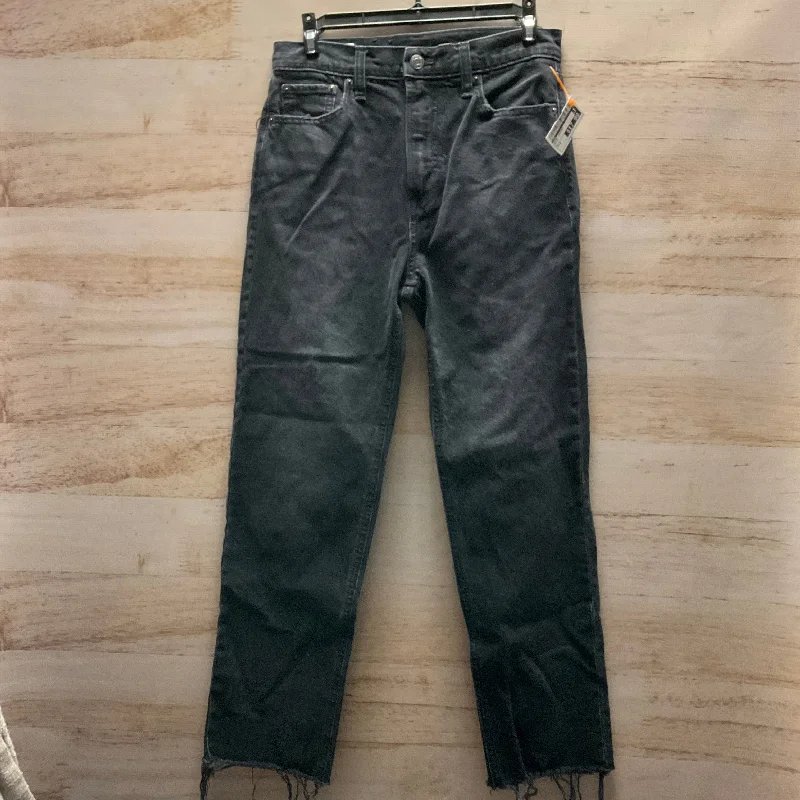 Trendy Comfort Wear Jeans Cropped By Gap In Black, Size: 4