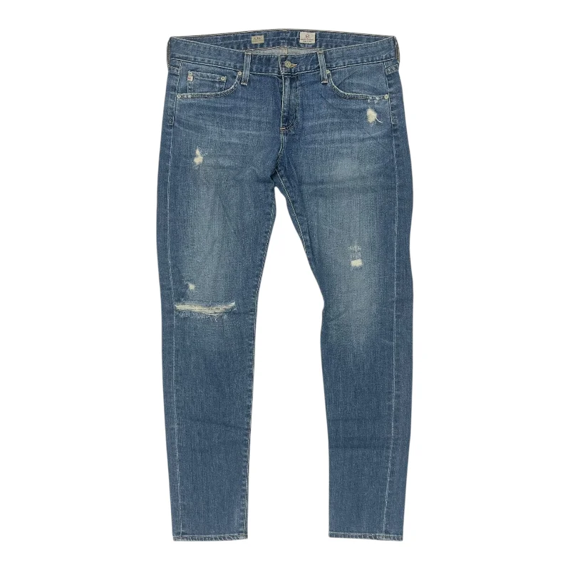 Elegant Casuals Jeans Skinny By Adriano Goldschmied In Blue Denim, Size:12