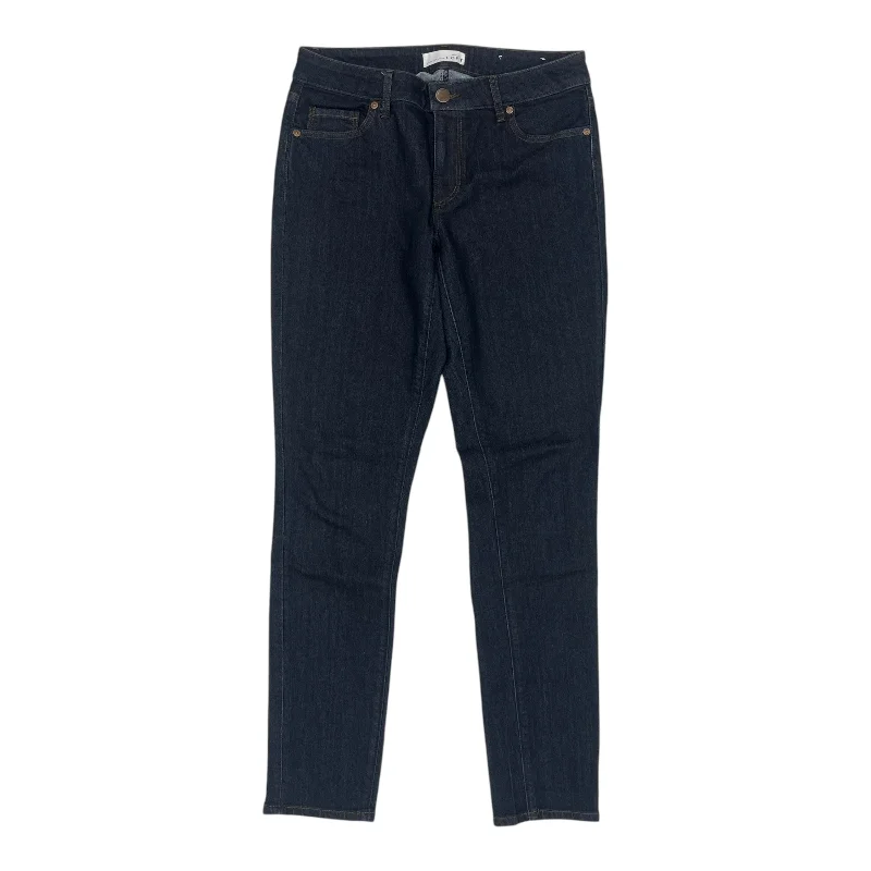 Soft Fashion Jeans Skinny By Loft In Blue Denim, Size:4