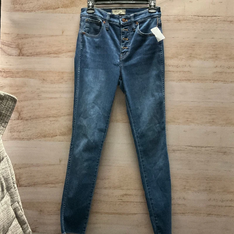 Fashion Expert Jeans Skinny By Madewell In Blue Denim, Size: 4