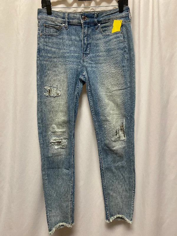 Urban Style Jeans Skinny By White House Black Market In Blue Denim, Size: 4