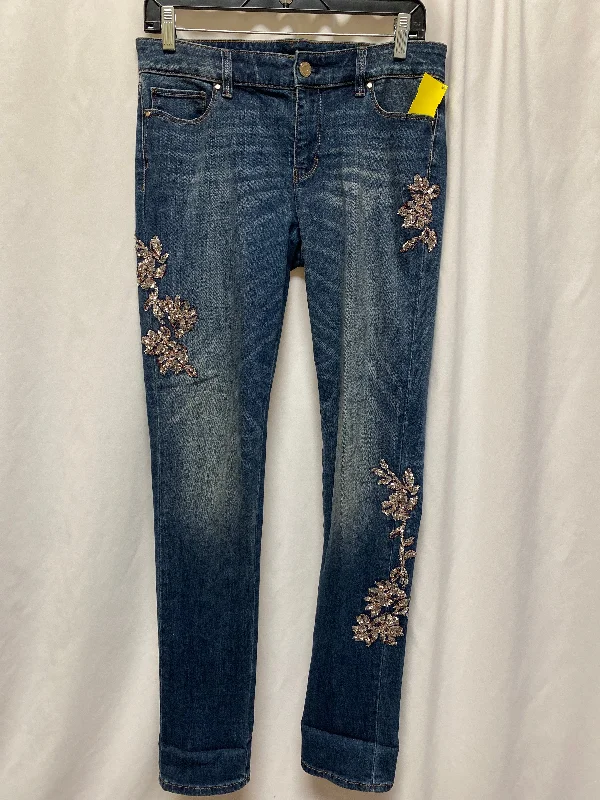 Warm And Comfortable Jeans Skinny By White House Black Market In Blue Denim, Size: 4