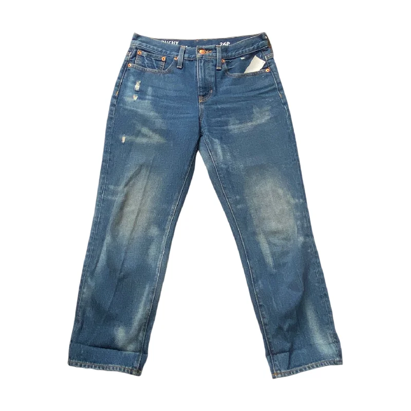 Relaxed Dresses Jeans Straight By J. Crew In Blue Denim, Size: 2p