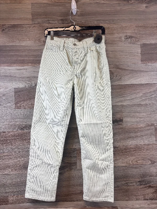 French Style Jeans Straight By Levis In Green, Size: 4