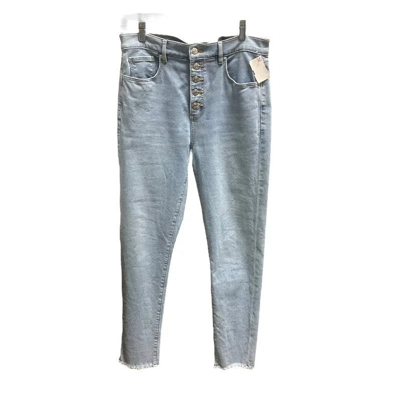 College Style Jeans Straight By Loft In Blue Denim, Size: 10