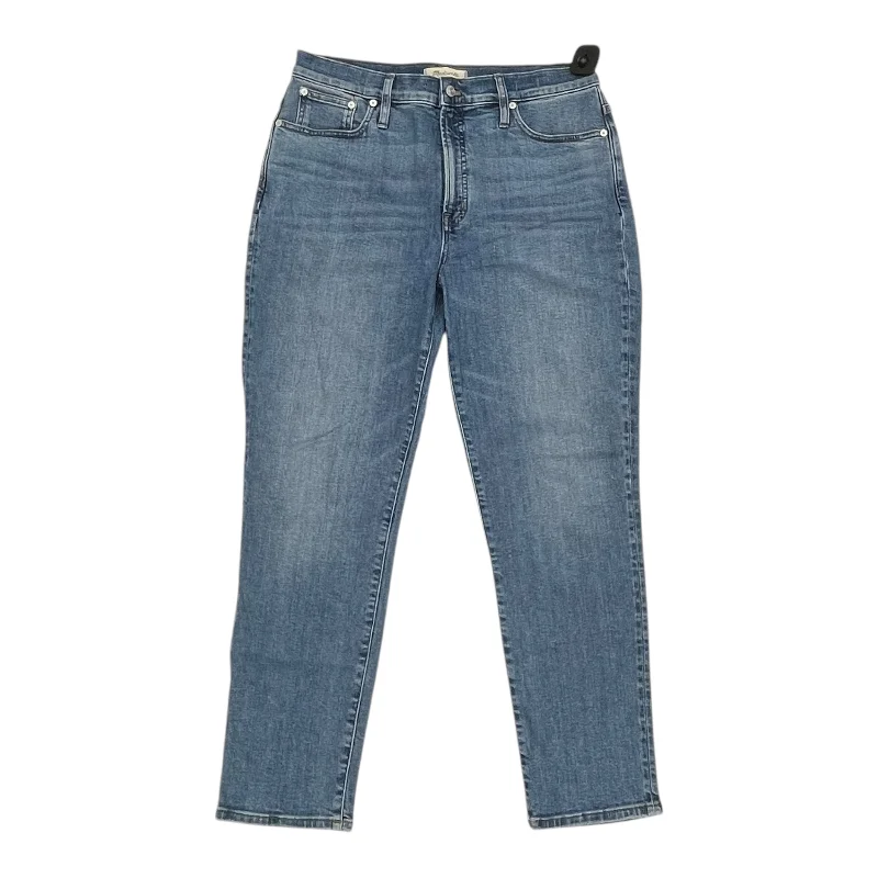 Romantic Temperament Jeans Straight By Madewell In Blue Denim, Size:12