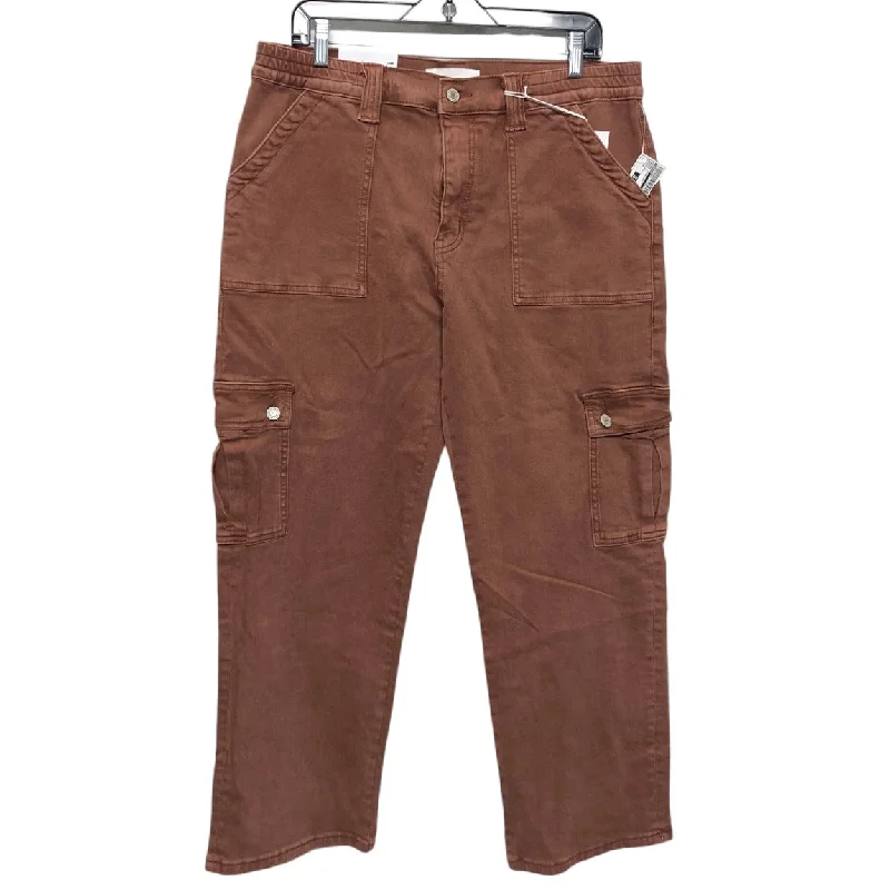High-end Customization Jeans Straight By Vervet In Brown, Size:14