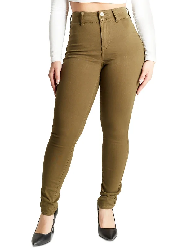 Everyday Comfort Juniors Womens High Rise Stretch Skinny Jeans