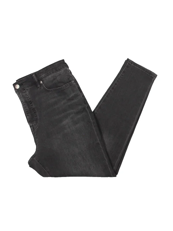 Warm Chic Petites Womens High Rise Stretch Skinny Jeans