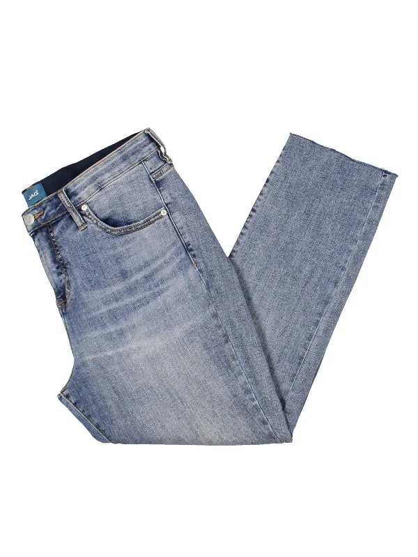 Stylish Fit Plus Womens Mid-Rise Stretch Ankle Jeans
