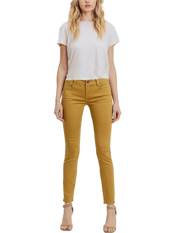 Avant-garde Design Sarina Womens Mid Rise Colored Skinny Jeans