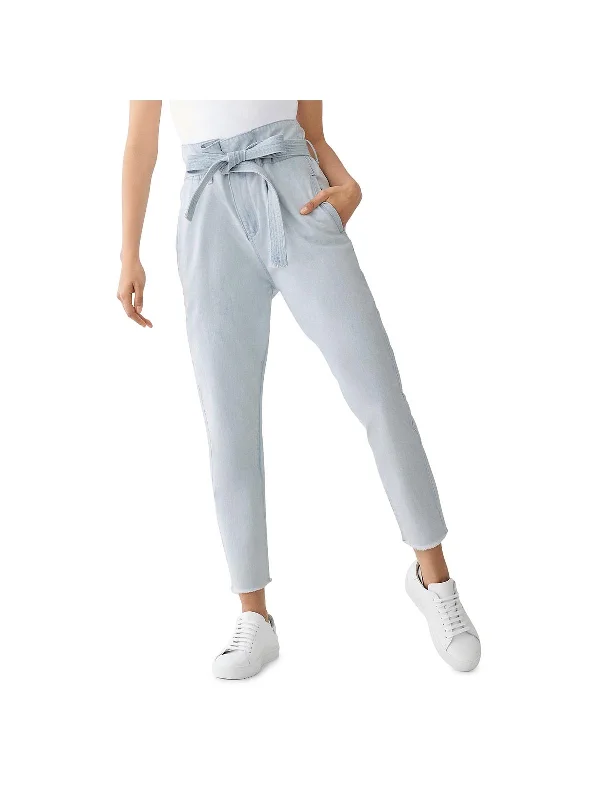 Fashion Wear Susie Womens Denim High Rise Tapered Leg Jeans