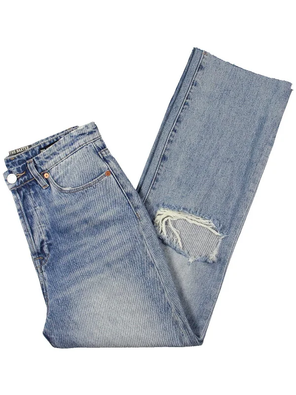 Versatile Style The Baxter Womens Denim Straight Leg Jeans