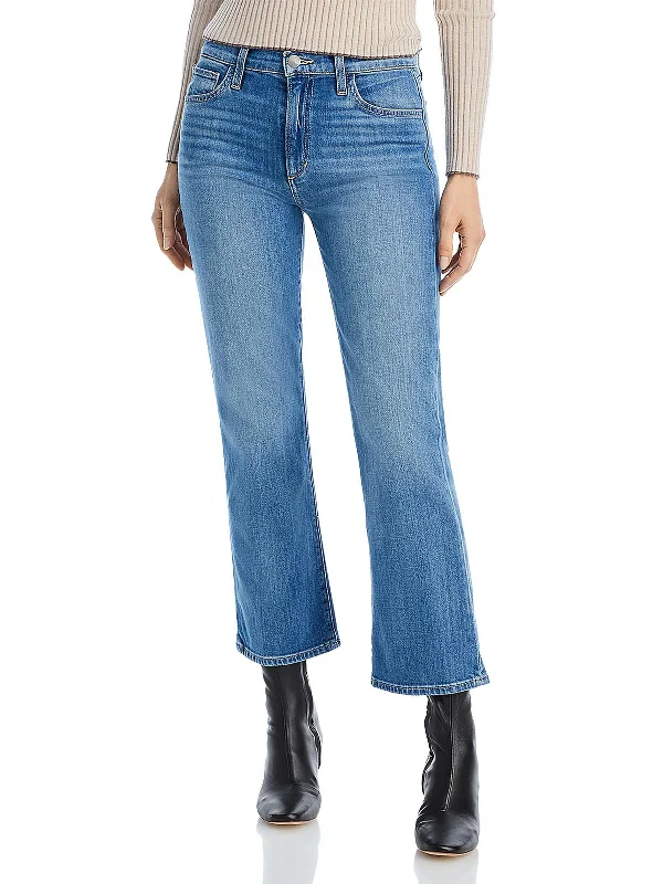 All-Day Wear The Callie Womens Knit Denim Bootcut Jeans