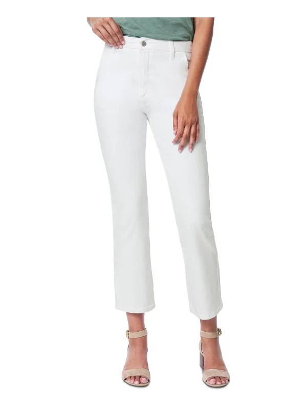 Casual Fit Womens Denim High Rise Cropped Jeans