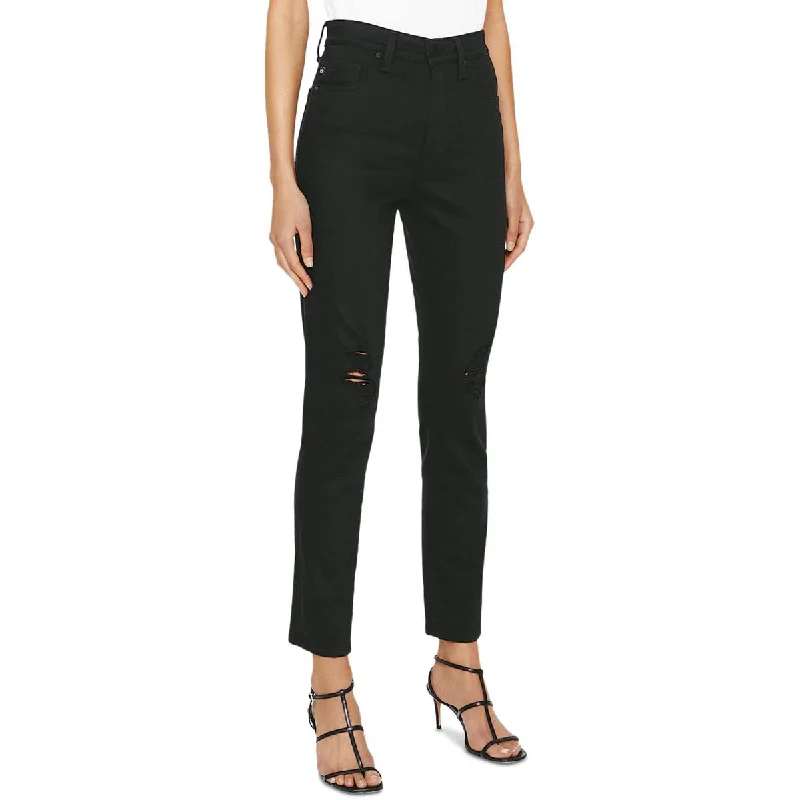 Comfortable And Cold-proof Womens Denim High Rise Slim Jeans