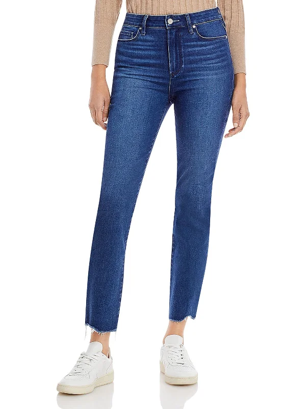 Elegant Temperament Womens High Rise Stretch Ankle Jeans