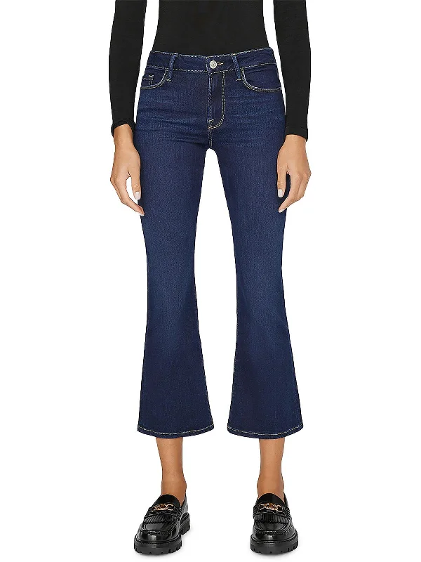 Comfortable down Womens Low Rise Dark Wash Bootcut Jeans