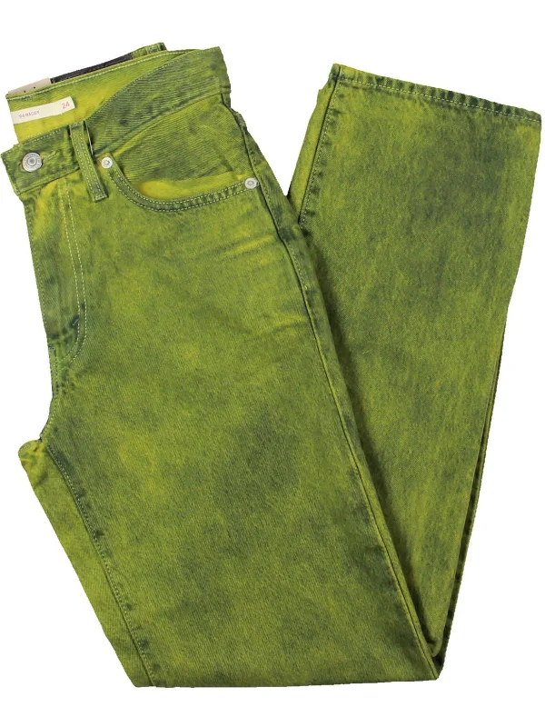 Comfortable Jackets Womens Mid Rise Baggy Straight Leg Jeans