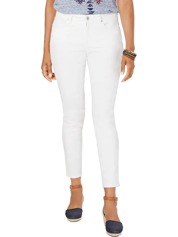 Trendy Traveler Womens Mid-Rise Tummy Control Skinny Jeans