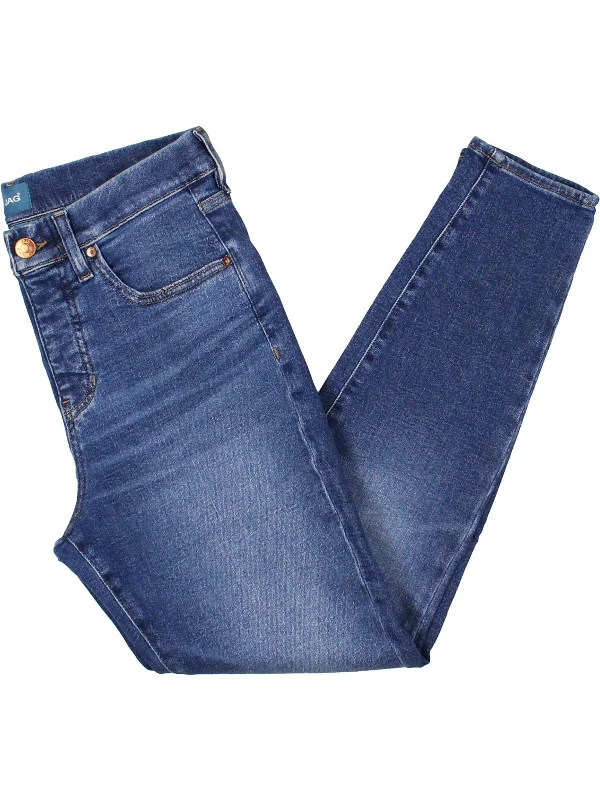 Versatile Casuals Womens Pockets Denim Skinny Jeans