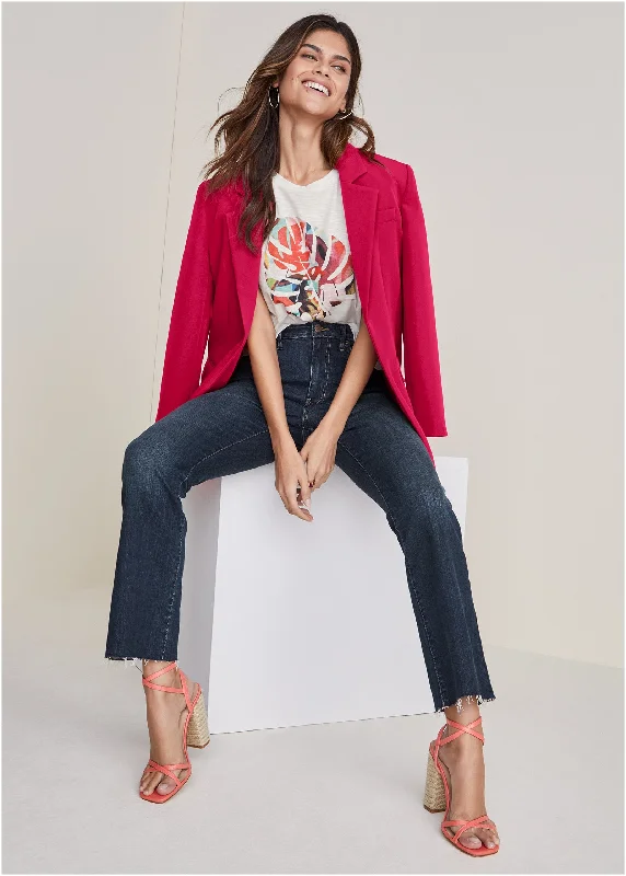 Design Trend Brigitte Kick Flare Jeans - Dark Wash