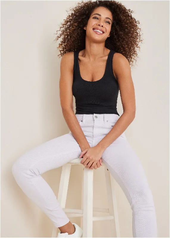 Comfortable Sweaters Giselle Skinny Jeans - White