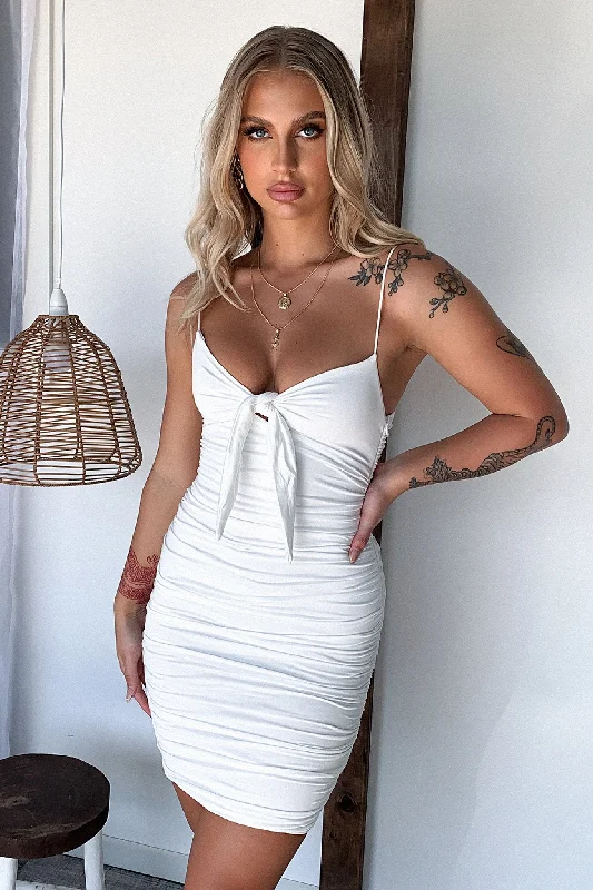 Trendy Items Aman Dress - White
