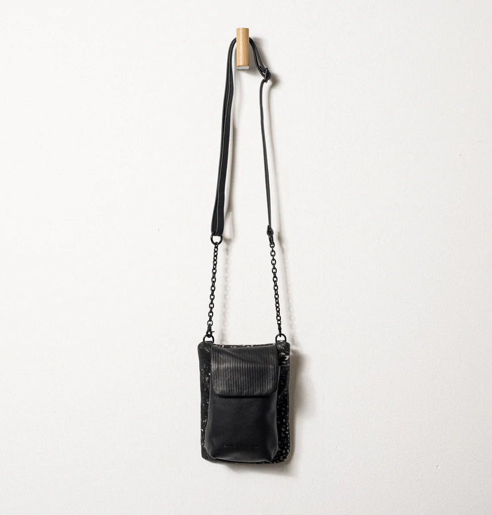 Fashion Classic Anita Mini Crossbody Bag, Silver Python