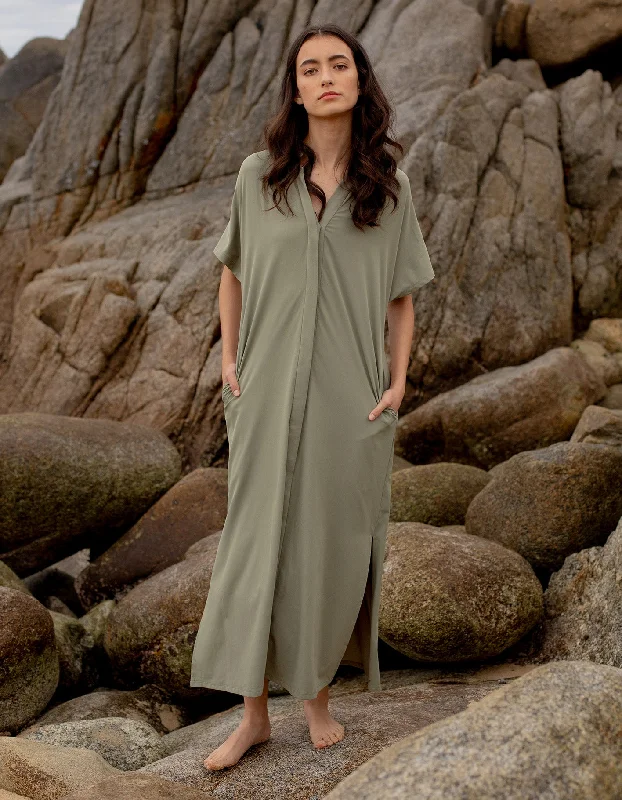 Cozy Dress Anywhere Maxi Shirt Dress
