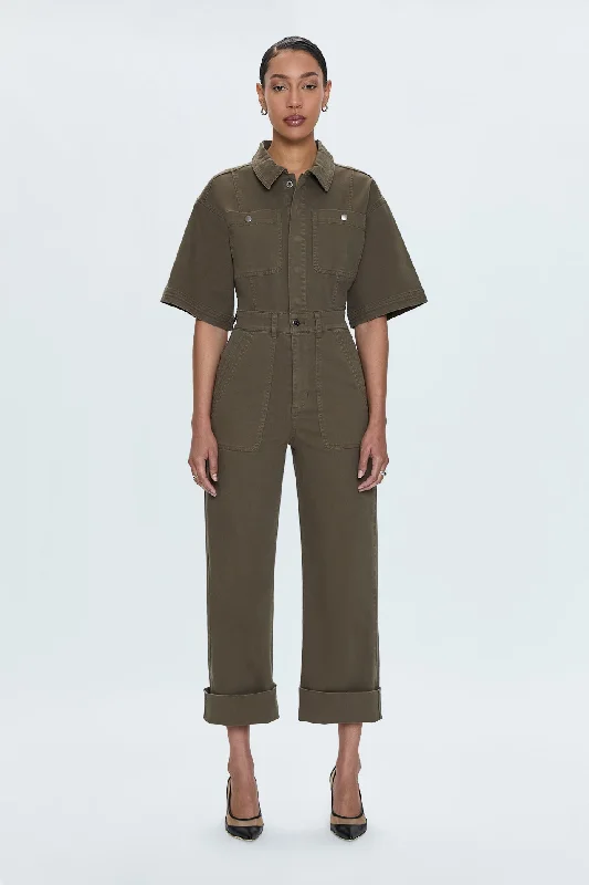 Hooded design Bernice Jumpsuit - Deep Olive